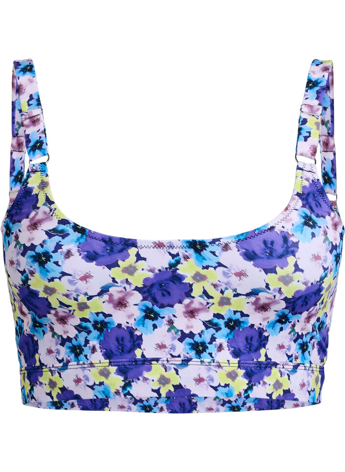 Bikini top with adjustable straps, Purple, Packshot image number 0