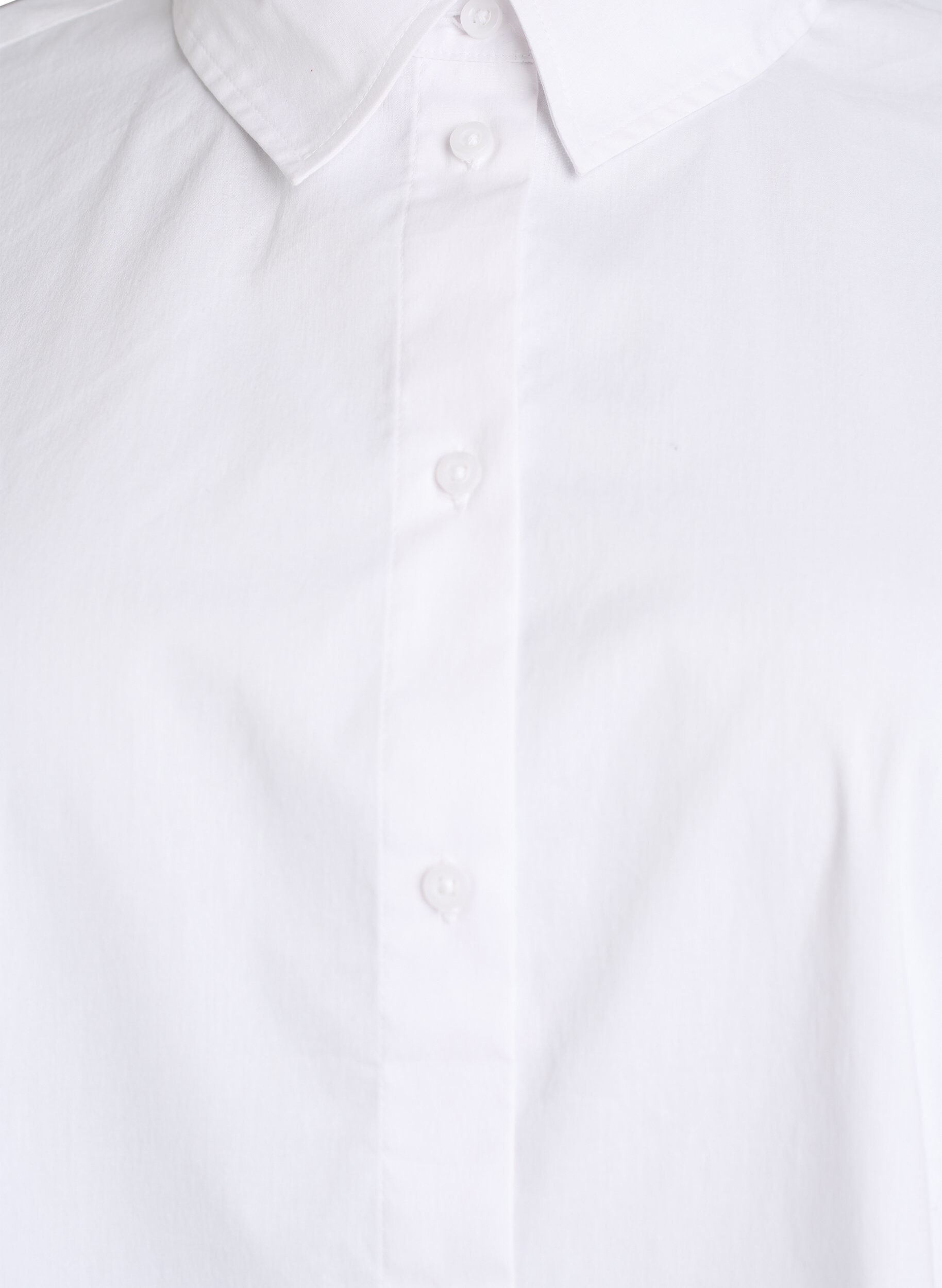 Zizzifashion Classic cotton shirt with a loose fit, White, Packshot image number 2