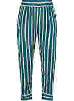 Loose-fitting striped trousers, Green Stripe, Packshot