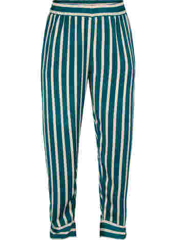 Loose-fitting striped trousers