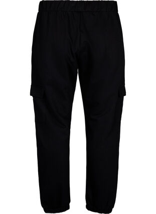 Sweatpants with cargo pockets, Black, Packshot image number 1