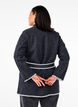 Coat with contrast-coloured edges, Dark Grey Melange, Model image number 1