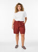 Loose cotton shorts with pockets, Red, Model image number 1
