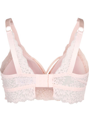 Bralette with string detail and soft padding, Peach Blush, Packshot image number 1