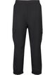 Trousers with cargo pockets and elasticated waist, Black, Packshot image number 1