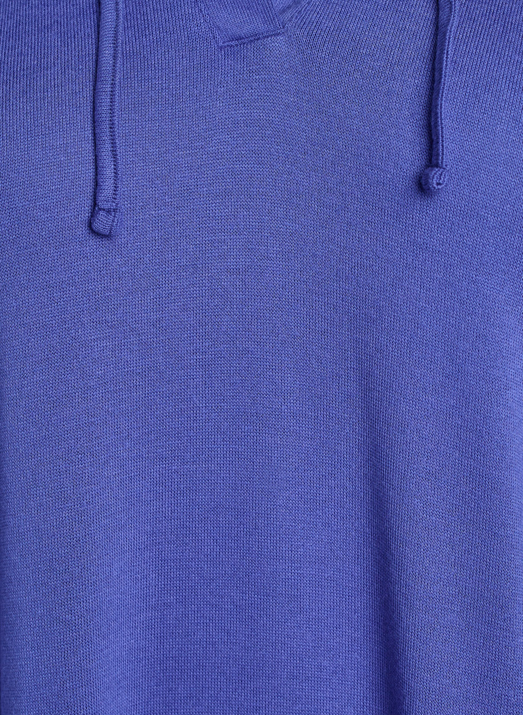 Zizzifashion Short hoodie dress with a kangaroo pocket, Blue, Packshot image number 2