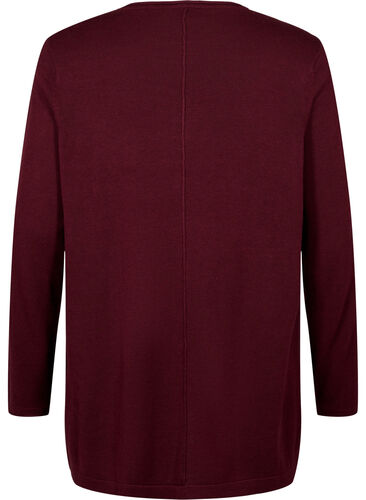 Knitted blouse in cotton-viscose blend, Port Royal, Packshot image number 1