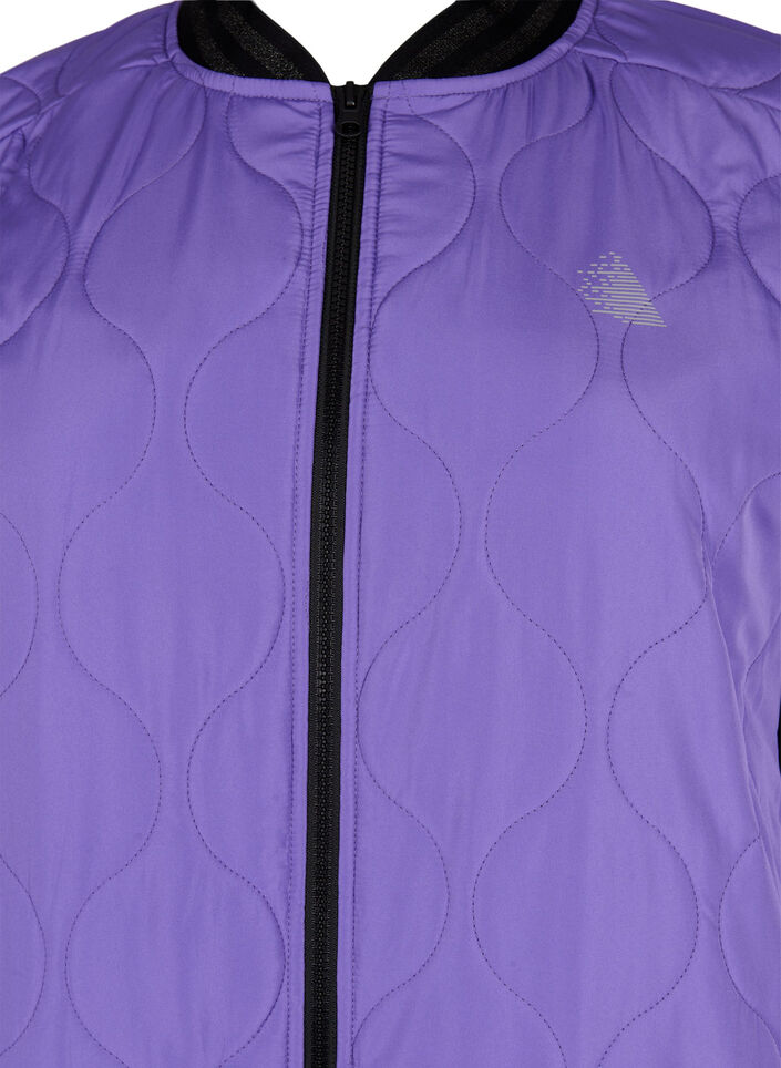 Bomber jacket with pockets and glitter, Passion Flower, Packshot image number 2