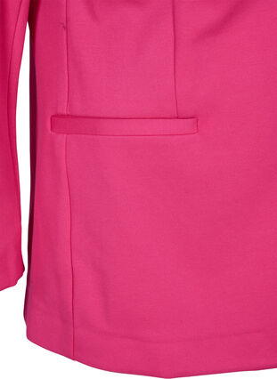 Simple blazer with button closure, Raspberry Sorbet, Packshot image number 3