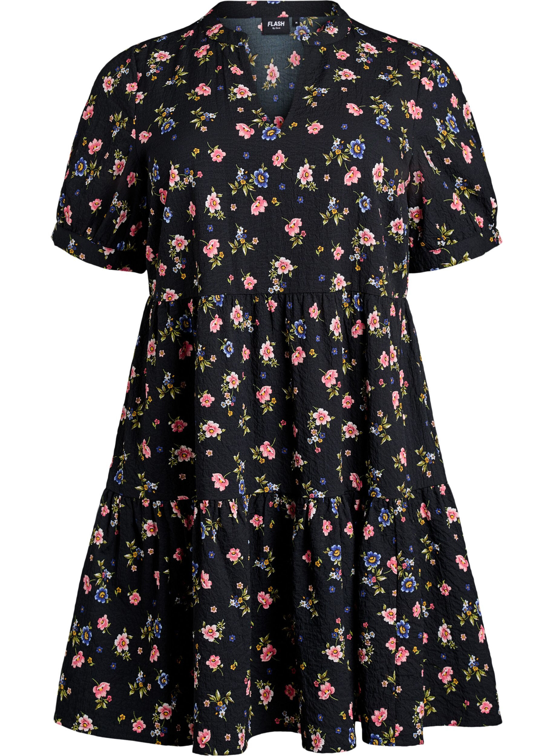 ZizzifashionShort A-line dress, Black, Packshot image number 0