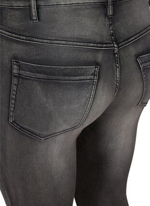Super slim Amy jeans with high waist, Dark Grey Denim, Packshot image number 3