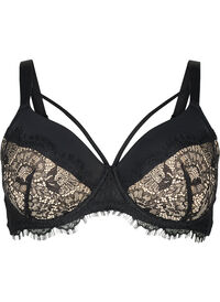 Padded bra with lace and string