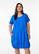 Short sleeve cotton dress, Blue, Model image number 0