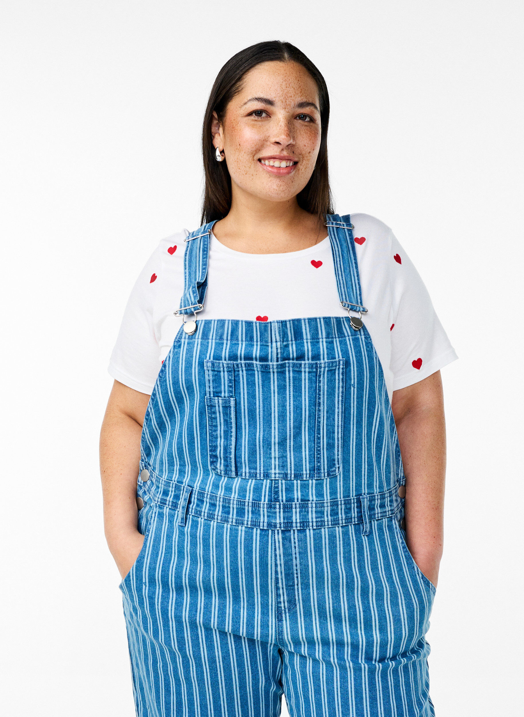 Zizzifashion Denim dungarees, Light Blue, Model image number 2