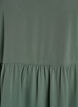 Short sleeve dress with a-line and cutlines, Green, Packshot image number 2