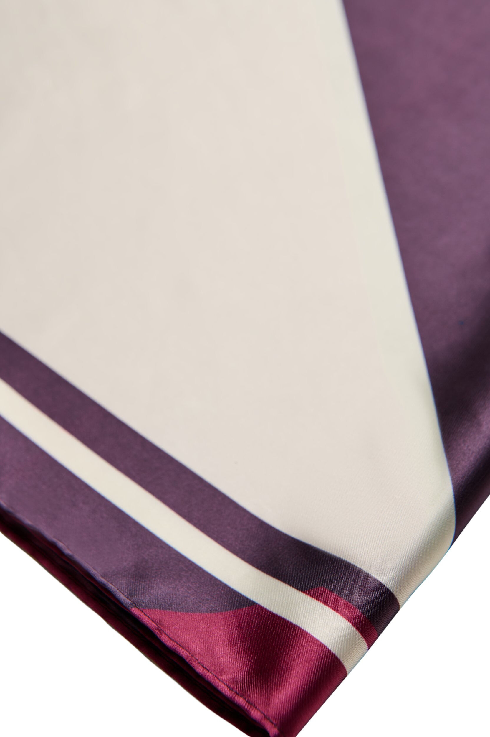 ZizzifashionSquare scarf in a satin-look with a patterned design, Purple, Packshot image number 1
