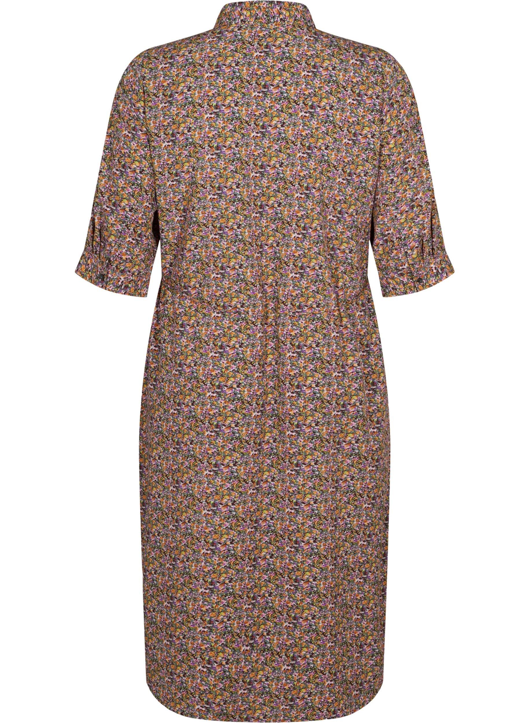 Zizzifashion FLASH - Shirt dress with print, Multi Ditsy, Packshot image number 1
