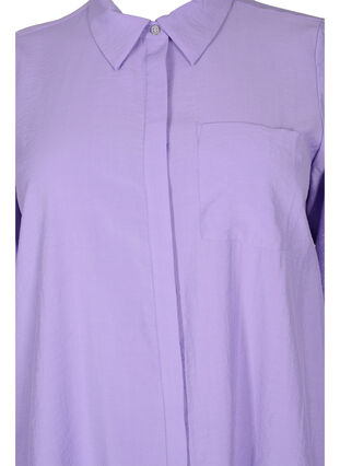 Long shirt in viscose blend, Bougainvillea, Packshot image number 2