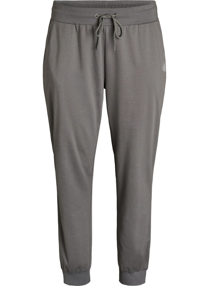 Loose tracksuit trousers with pockets, Grey, Packshot image number 0