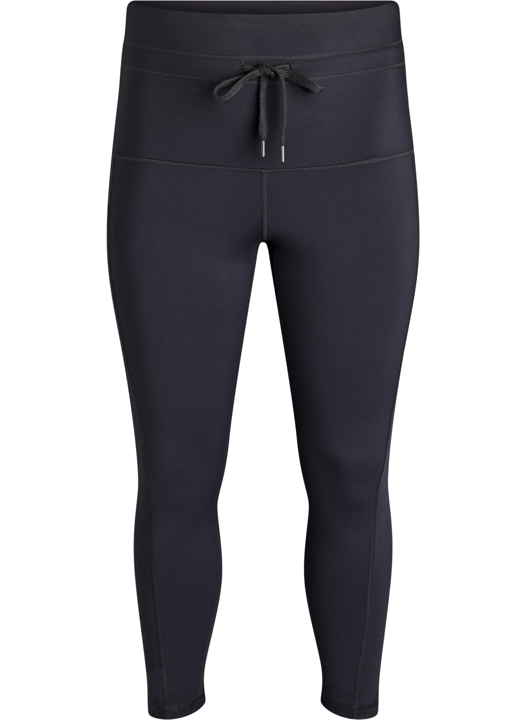 ZizzifashionHigh-waisted 7/8 training tights with a pocket., Black, Packshot image number 0