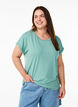 Loose t-shirt with round neck, Blue, Model image number 0