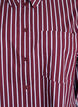 Loose shirt with stripes and a chest pocket, Dark Bordeaux, Packshot image number 2