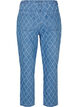 Cropped Mille jeans with destroy pattern, Blue Denim, Packshot image number 1