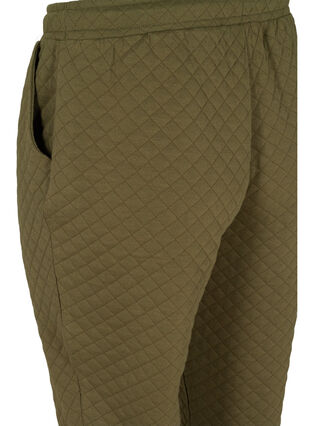 Sweatpants with quilted pattern, Ivy Green, Packshot image number 3