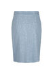 Denim skirt with slit and sequins, Light Blue Denim, Packshot image number 1