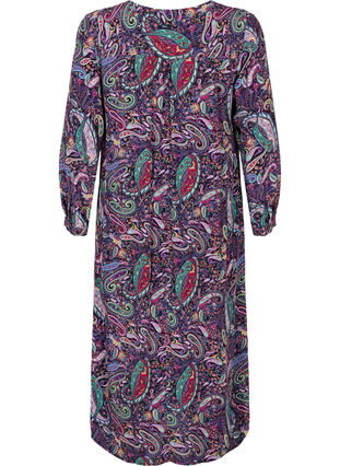 Viscose midi dress with paisley print, Multi Paisley, Packshot image number 1