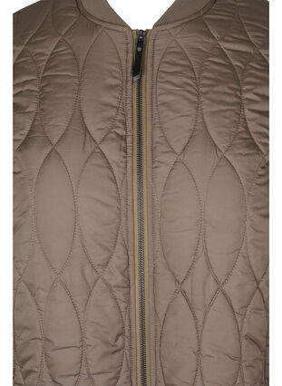 Quilted thermal jacket with zip and pockets, Falcon, Packshot image number 2