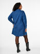 Denim dress with buttons, Blue, Model image number 2