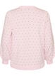 Knitted blouse with small polka dots, Pink, Packshot image number 1