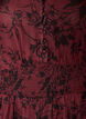 Maxi dress with floral print and smocking, Dark Bordeaux, Packshot image number 2