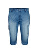 Slim fit capri jeans with pockets, Light Blue, Packshot image number 0