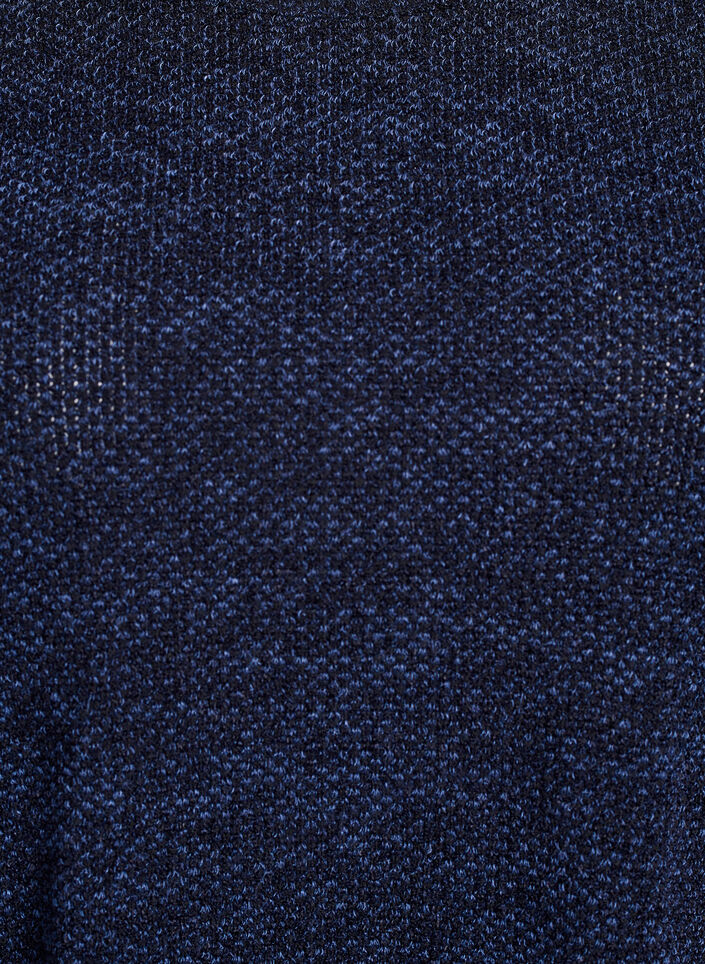Long-sleeved blouse with texture, Blue, Packshot image number 2