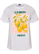 Cotton T-shirt with print, White, Packshot image number 0