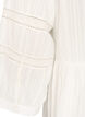 Tunic with eyelet embroidery details and 3/4 sleeves, Vanilla, Packshot image number 3