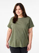 T-shirt in organic cotton with a cool print, Green, Model image number 0