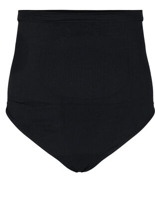 High-waisted shapewear g-string, Black, Packshot image number 0