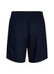 High-waisted linen and viscose shorts, Blue, Packshot image number 1
