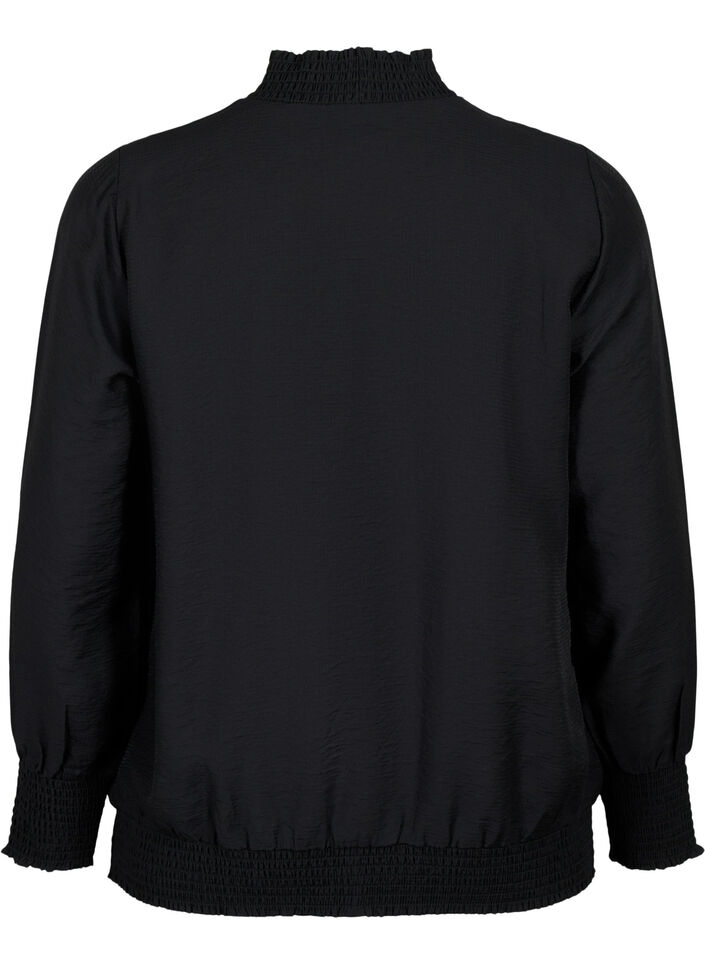 Viscose blouse, Black, Packshot image number 1