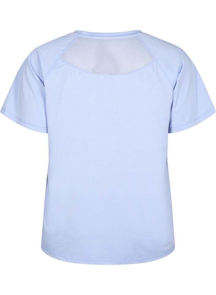 Training T-shirt with mesh back, Zen Blue, Packshot image number 1