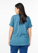 Basic cotton t-shirt with a round neck, Grey, Model image number 2