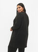 Long open front cardigan, Dark Grey Melange, Model image number 1