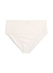 Bikini bottoms with a textured pattern and regular waist, White, Packshot image number 0