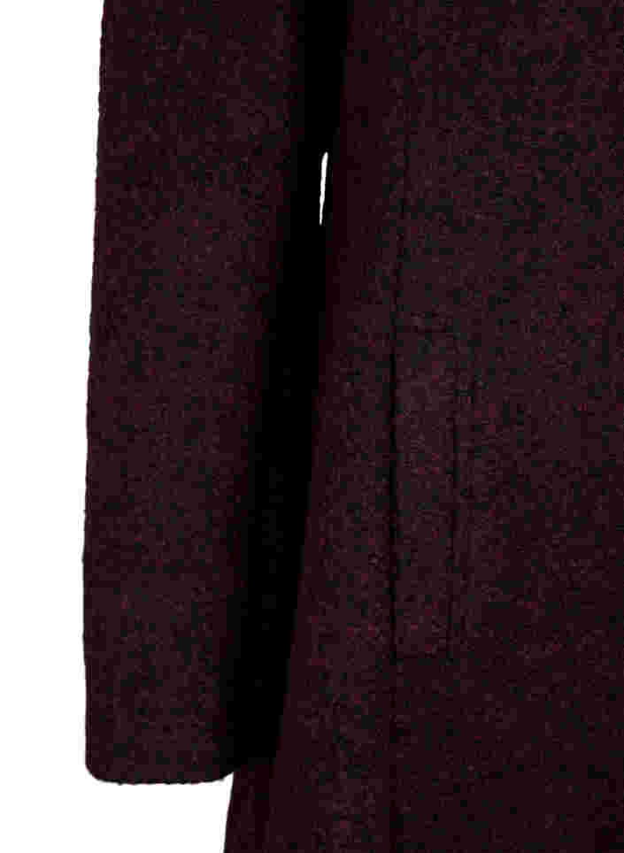 Coat with a hood and A-line cut, Port Royal Mel., Packshot image number 3