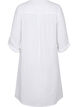 Cotton dress with 3/4 sleeves, Bright White, Packshot image number 1