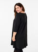 FLASH - Short dress with an A-line shape and 3/4 sleeves, Black, Model image number 2