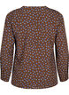 FLASH - Long sleeve blouse with print, Chicory Coffee AOP, Packshot image number 1
